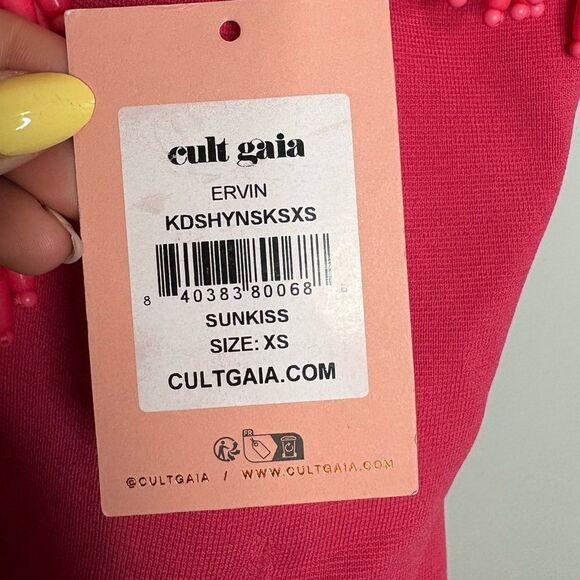 Cult Gaia Ervin Knit Mini Dress In Pink - Picture 12 of 15